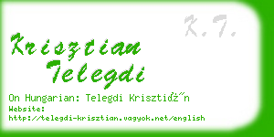 krisztian telegdi business card